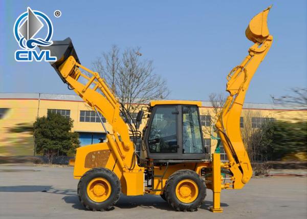 CVWZ30-25 Backhoe Wheel Loader , Compact Front End Loader 2.5 Ton