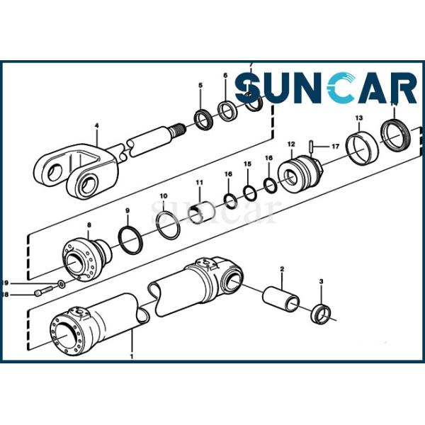 Lift Service Kit VOE11998810 VOE 11998810 Hydraulic Cylinder Seal Kit For L50C L50D L50E SUNCARVO.L.VO