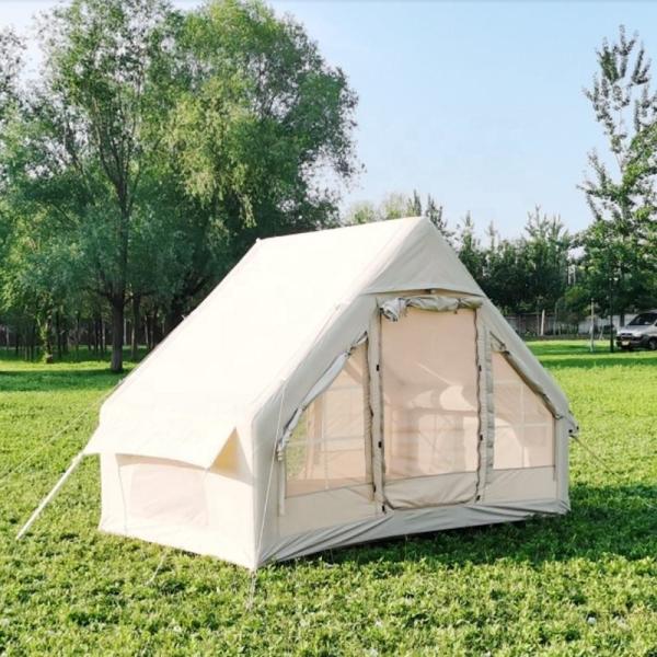 2023 Custom 2-3 Persons Family Camping Tent Waterproof Inflatable House Air Outdoor Inflatable Camping House Tent