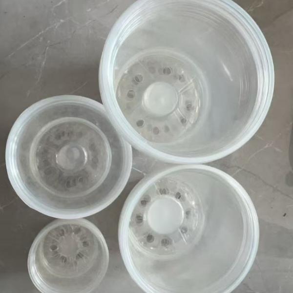 Transparent Orchid Pot With UV Resistant Coating