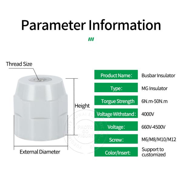 Смола низшего напряжения DUWAI MG/GE35 660V-4500V электрическая увеличила соединитель поддержки изолятора