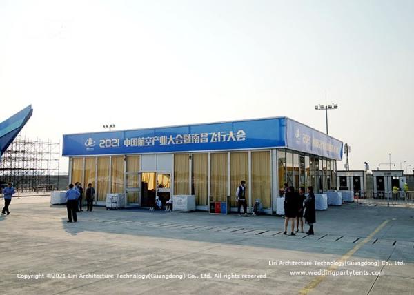 Heat Insulation Thermal Roof Cube Tent For Outdoor Car Showrooms Events