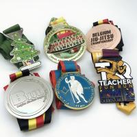 Cute Led Light Metal Sports Medal Soft Enamel Running Race Christmas Karate Medal
