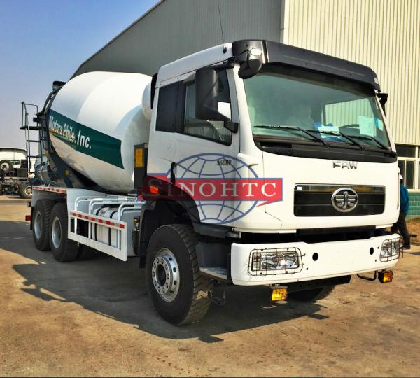 FAW Brand New Concrete Transport Truck 8m3 Volume 250kw Max Output