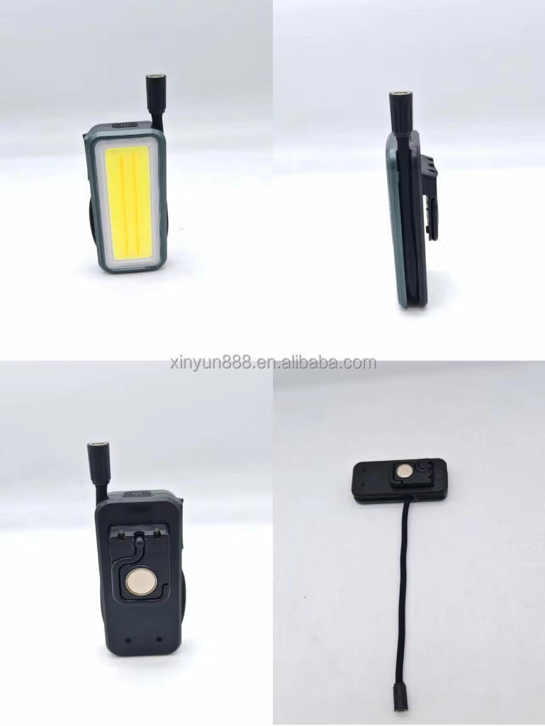 Cross-border Magnetic Bendable LED Working Lamp Auto Repair Repair Lamp Charging Outdoor 360° Bendable Soft Tube Flashlight