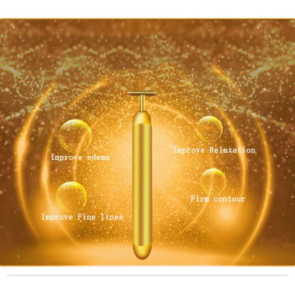 Подниматься электрической постоянной стороны ручки золота аксессуаров макияжа Rejuvenating укрепляющ Massager ручки