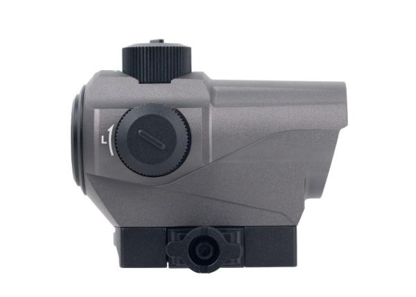 Hunting Red Dot Riflescope / D10 Red Dot Sight 1.5 MOA Manual Key Switch With 20mm Riser Mount Gray