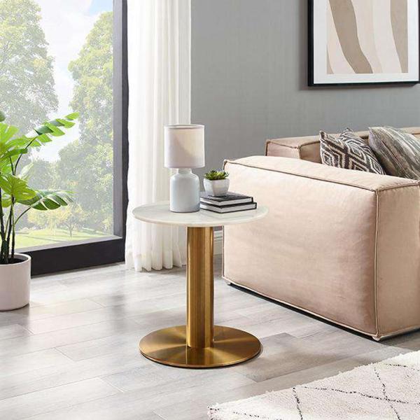 Multiscene Small Chrome Cafe Table Practical Anti Abrasion For Home