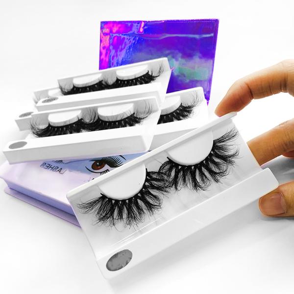 Private Label 25mm Mink Eyelash Fluffy , 6d Mink Individual Lashes