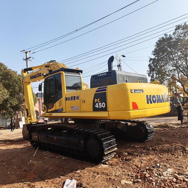 Excavadoras usadas de 45 toneladas máquinas de excavación Japón Excavadoras usadas Komatsu PC450-8
