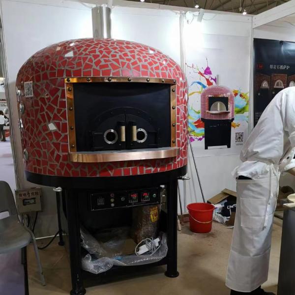 Round Italy Pizza Oven Electric Gas 500℃ High Temperature