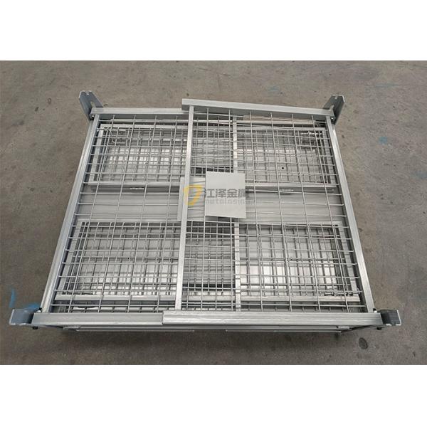 Стальная складная клетка для поддонов с системой блокировки под замки 50 кг