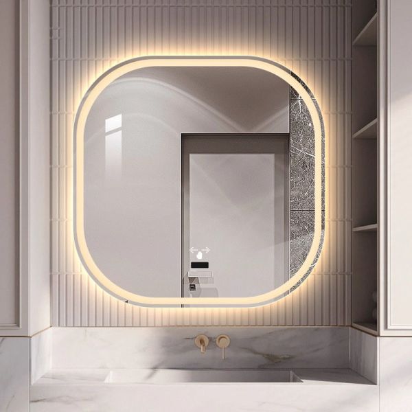 Luxury LED Square Bath Premium Modern Design Touch Switch Elegant for Hotels Apartments Villas IP44 Hot Seller for Washroom