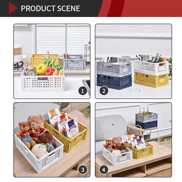 Пластмасса PP многофункциональных бункеров кухни складных Stackable прочная