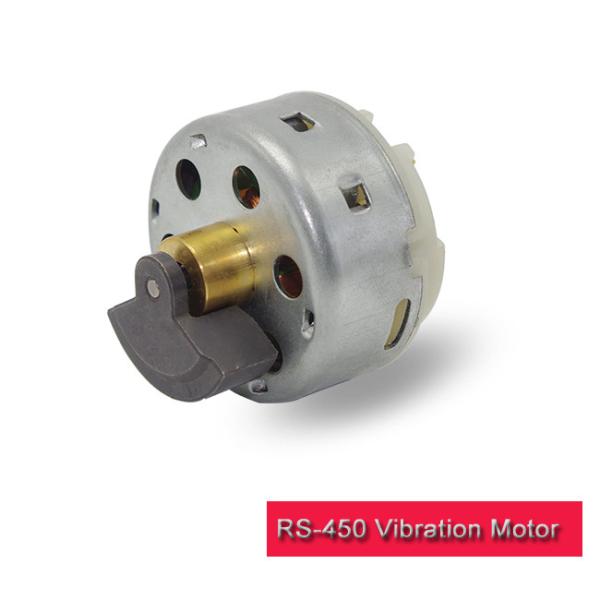 RS-450 DC Vibration Motor 45mm Diameter 12v 24v 4900 Rpm With Ball Bearing