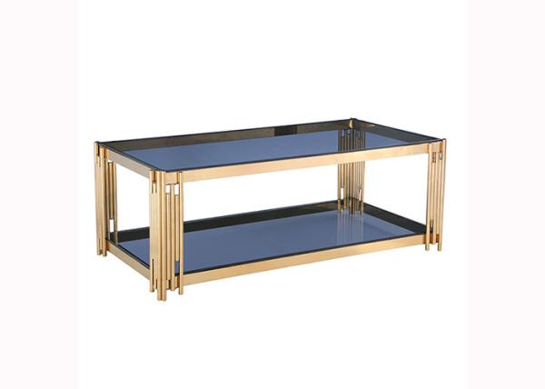 Tempered Glass Top 45cm 24KGS Rectangular Modern Coffee Table
