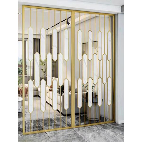 Luxury Stainless Steel Metal Screen Partition Modern Metal Partition Screen