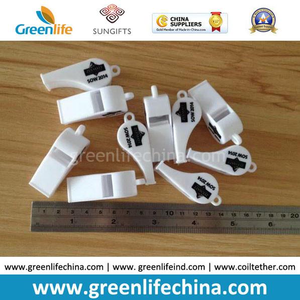 Office Promotional Gift Solid White Lifesaving Customized Printing Whistle