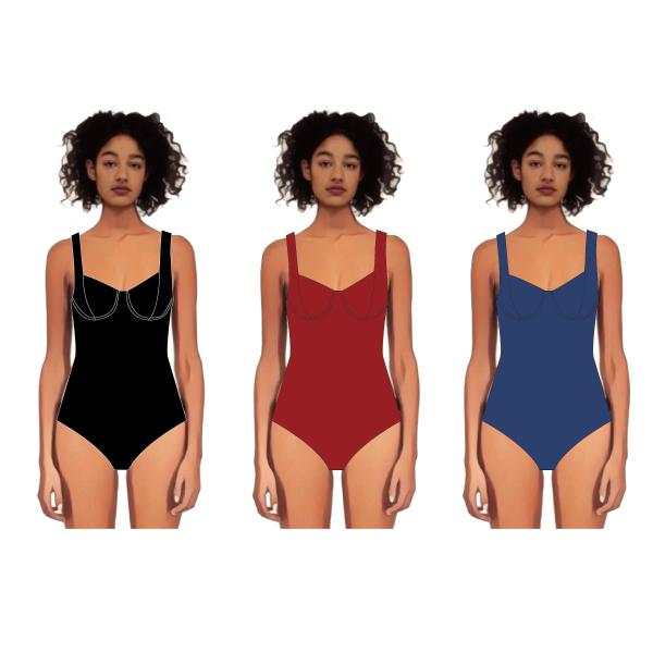 Custom High Waist Fitness Bikini One Piece Women Swimwear AS SHOW 82%Nylon 18%Elastane
