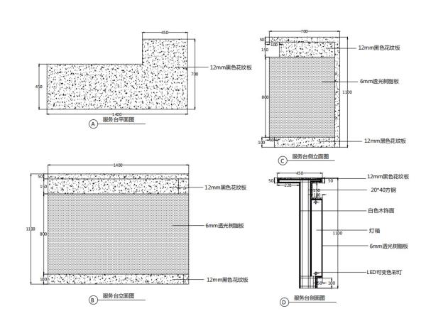 Artificial Stone Marble Led Bar Counter Easy Maintenance For Restaurant