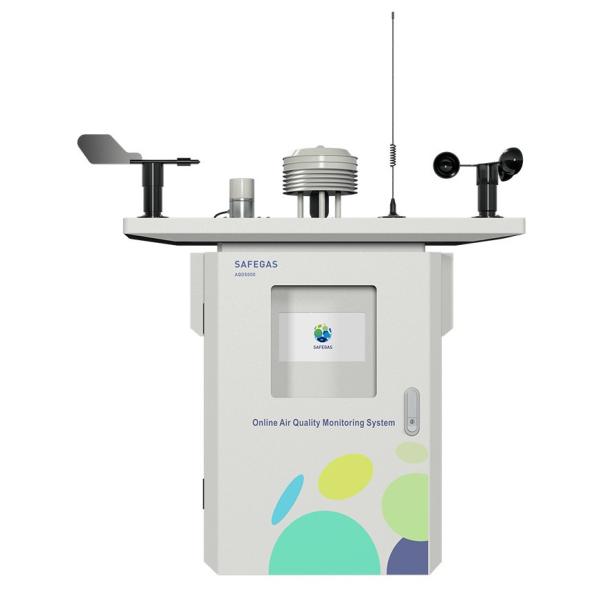 AQD5000 Ambient Air Quality Monitoring System with 7-in-1 Gas Detection, PM2.5/PM10, Meteorology, 7″ Touch Screen, and RS485/4G/LoRA Connectivity