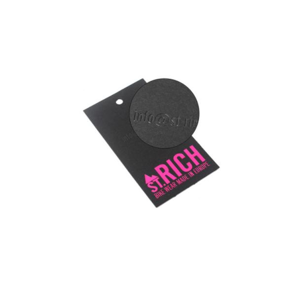 Gold Foil Printing 230gsm Duplex Paper UV Printed Swing Tags