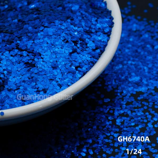 High Temperature Solvent Resistant Aluminum Glitter Chunky Holographic Powder Customized