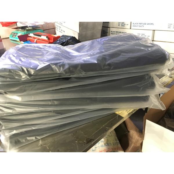 Disposable Polythene Plastic Garbage Bags , Heavy Duty Black Trash Bags