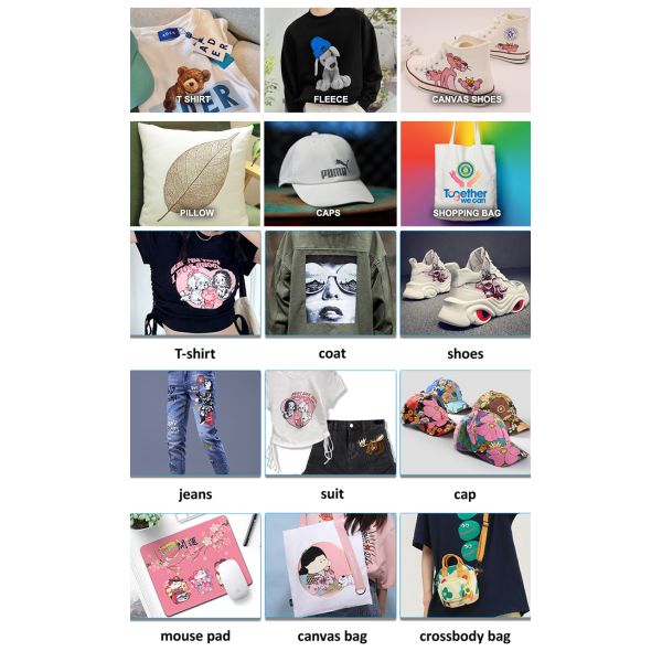 Fcolor High Quality Wholesale CMYK White Color 1000ML DTF Pigment Ink for Digital T-Shirt Transfer Printing