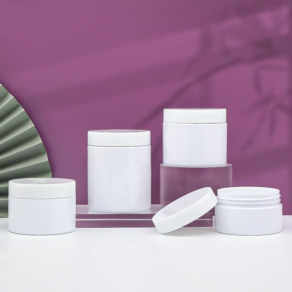 Jars Fancy Wide Mouth Airtight Packaging Cosmetic Mell Proof Candy Plastic PET Guangdong White Eco Friendly Cosmetic Jars EMO XH