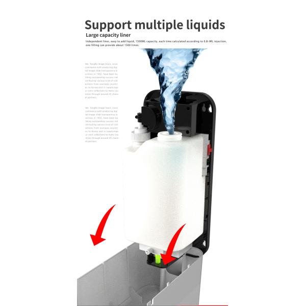 1500ml Hand Washing Soap Dispenser Wall Mounted，Gel/Spray