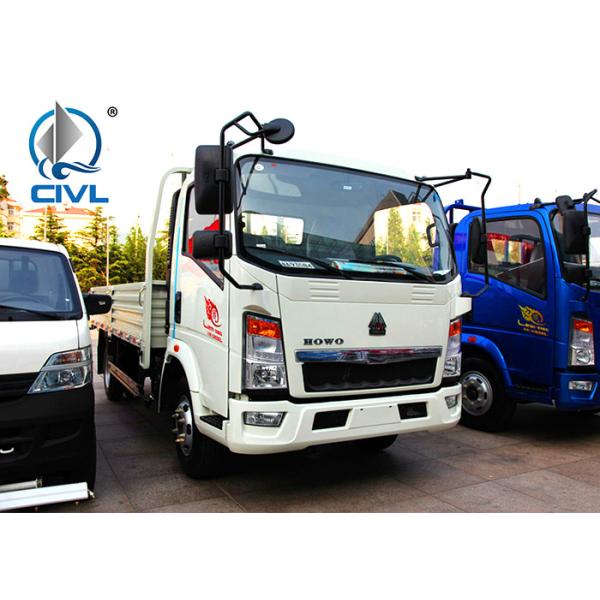 ZZ1047F3315E145 HOWO 4x2 Flat Bed Truck For Machinery Transportation
