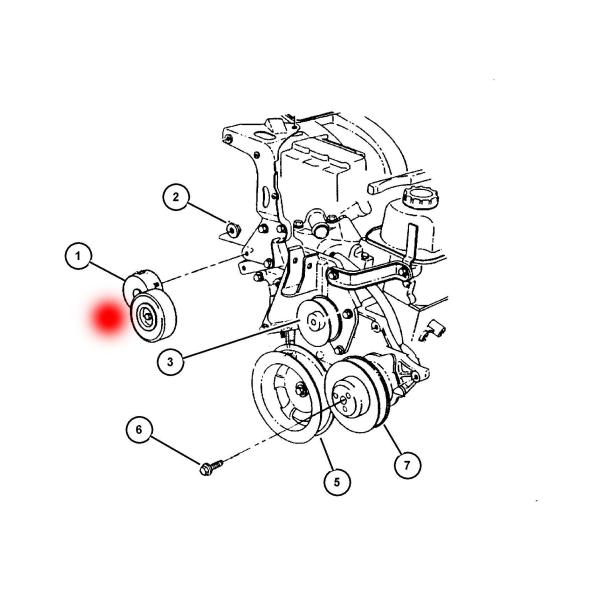 OEM 04861277AB K04861277AB СТРАНЦИОНЕР РЕМЯ КРИСЛЕР ВОЙАГЕР IV (RG,RS) 3.3