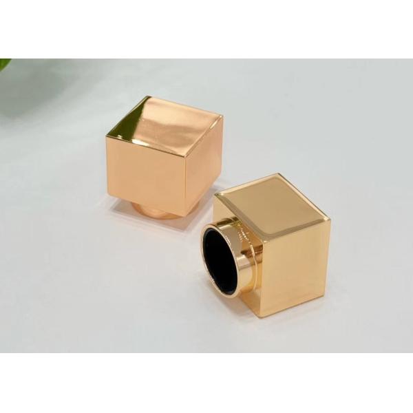 Premium Zamak Square-Shaped Metal Perfume Cap Lids With High-Quality Zinc Alloy
