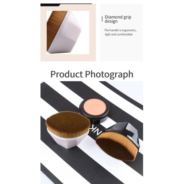 Vegan одиночное мягкое Kabuki чистит щеткой для жидкостного учреждения 10pcs