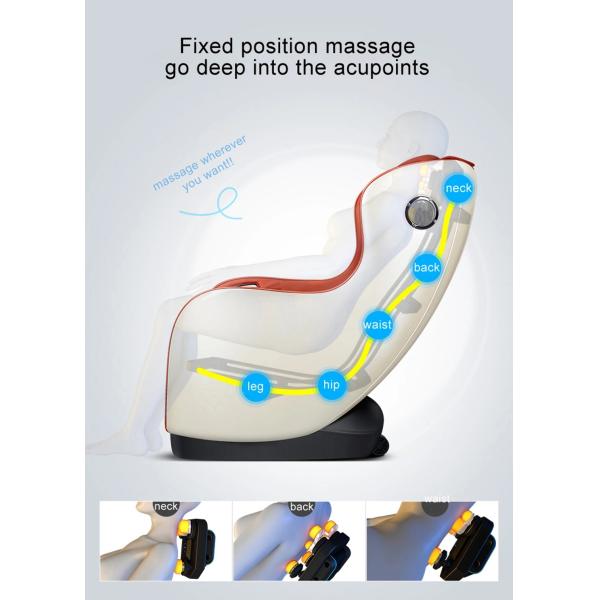 White Leather Electric Massage Recliner Chair SAA 4d Odm