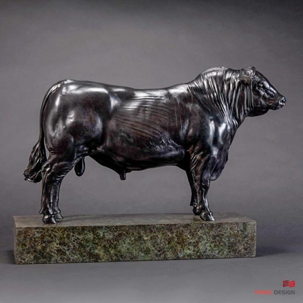 Artistic Installation Life-size Stainless Steel Bull Pipe Statue for Modernistic Style