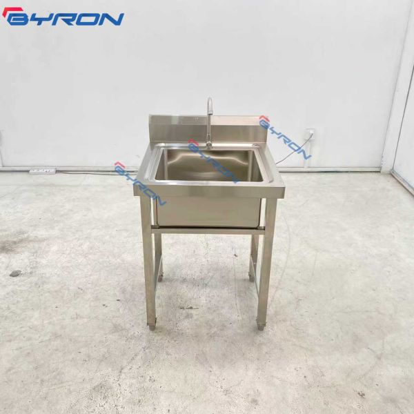 Customization Stainless Steel Sink Bench Commercial Sink Bench With Splashback
