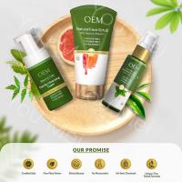 Paquete de regalo de cuidado de la piel vegano personalizado con colágeno y niacinamida para control de grasa