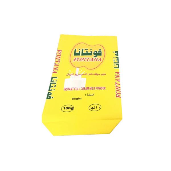 Sacos de papel industrial de grau alimentício padrão GMP para leite em pó