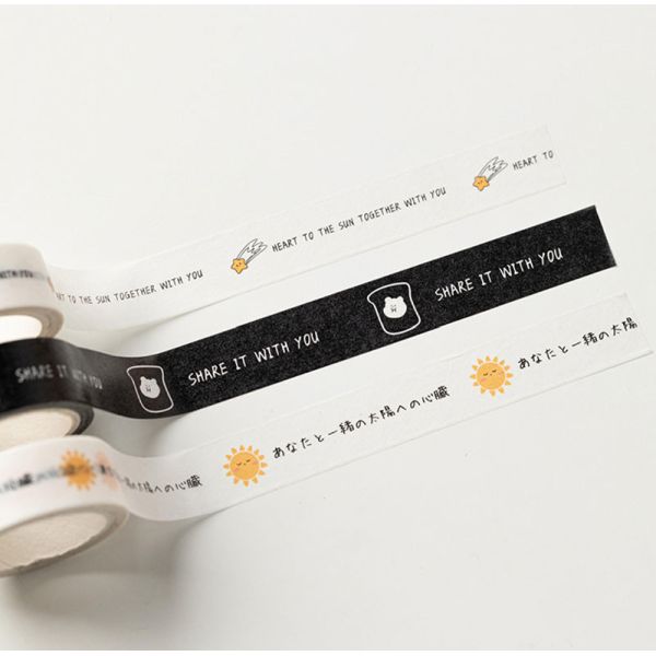 Custom Washi Paper Tape Hand Account Stickers For Scrapbook Diary Stationery