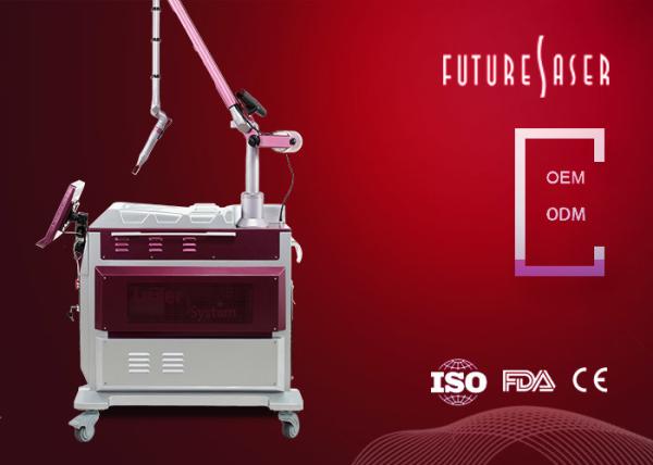 Q Switched Nd Yag Laser Tattoo Removal Machine Zeus Mode 1064nm / 532nm Wavelength