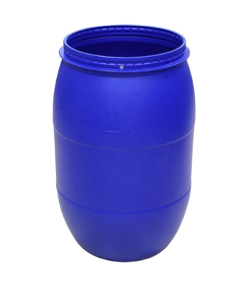 Durable Plastic Chemical Barrel 60L Round Bucket With Iron Ring