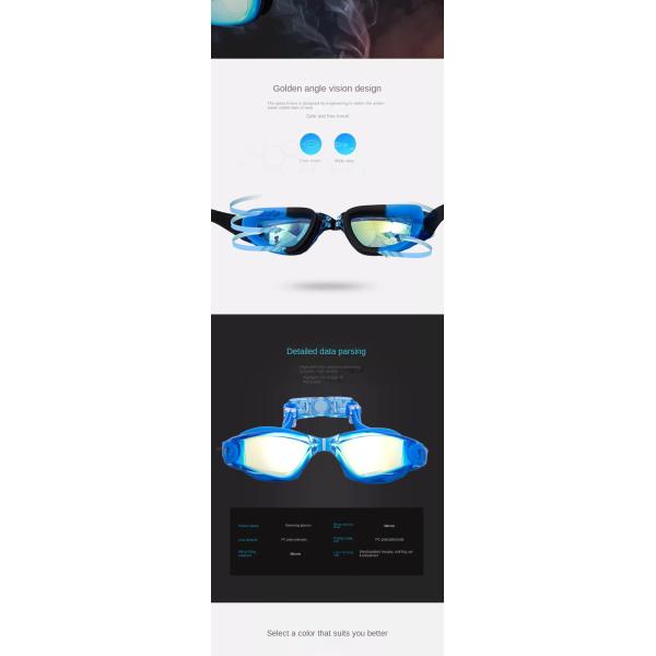 High Definition Electroplated Silicone Swimming Goggles For Men Fall Resistance waterproof swim goggles silicone swim goggles adult swimming goggles