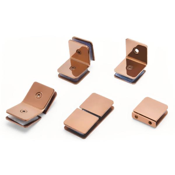 Écran de douche de salle de bains, pinces en verre SUS304 en acier inoxydable