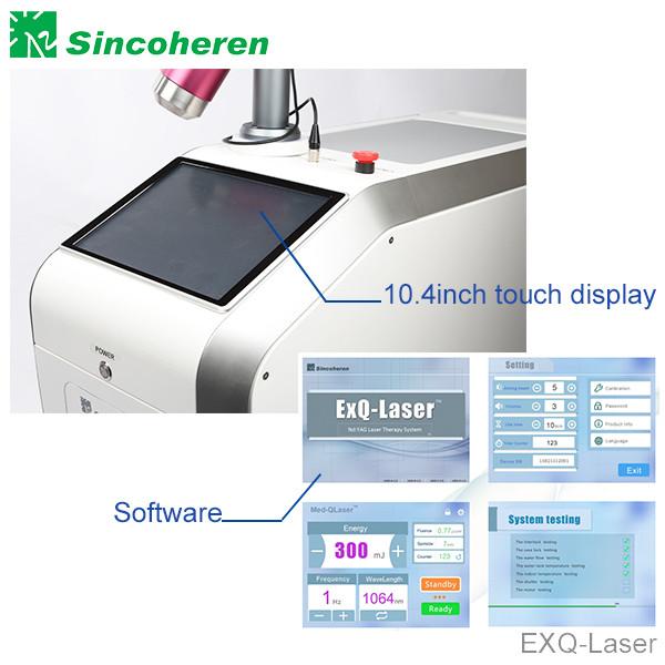 5Hz 1064nm Laser Pigmentation Removal Machine , Q Switch ND YAG Laser Equipment