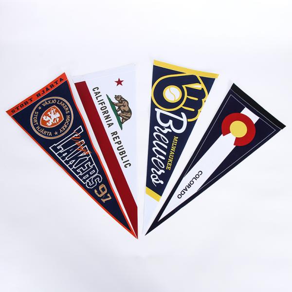 OEM Triangle Pennant Banner Eco Friendly Pennant Flag Banner With 3 Years Lifespan