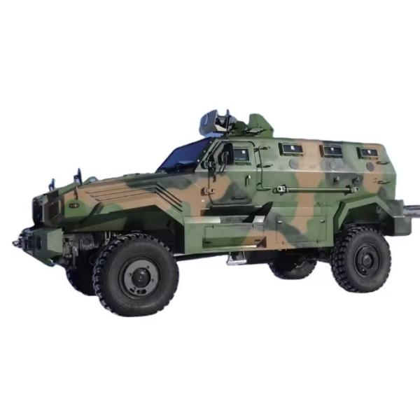 7100 мм × 2600 мм × 2800 мм Военные бронированные машины Баллистическая и взрывная защита полный рабочий день Четырехколесный привод