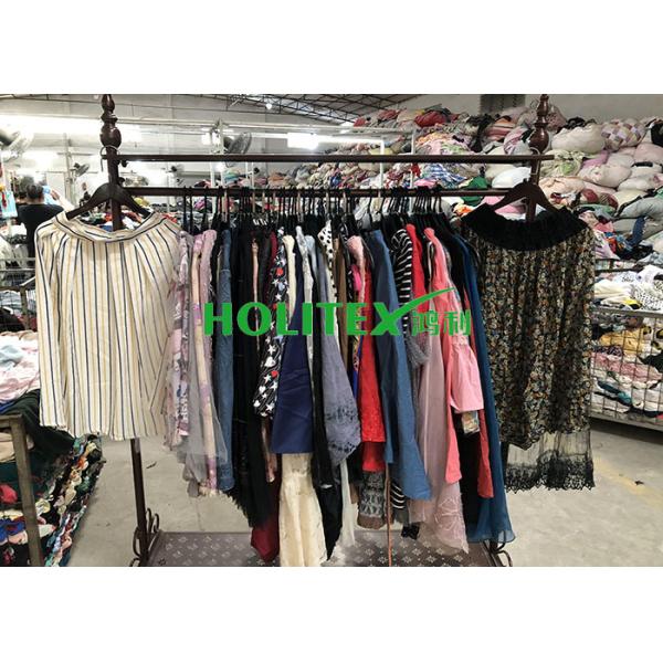 Colorful Womens Second Hand Skirts / Korean Style Used Ladies Cotton Skirts