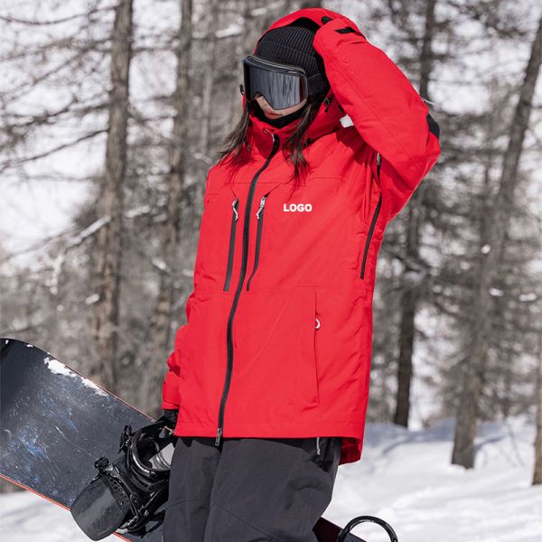 OEM Custom Couple American Style Snowboard Jacket Waterproof Windproof Thick Warm Winter Ski Outer Coat